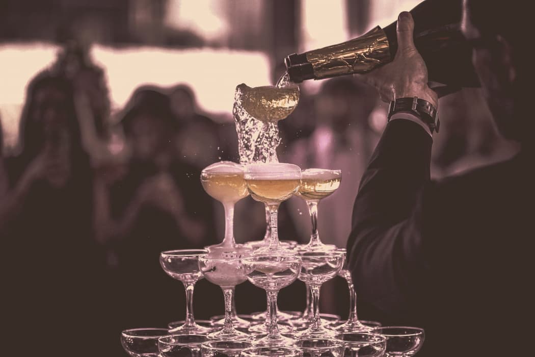 Champagne tower