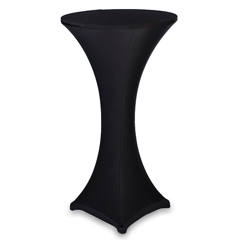 Poseur Table & Stretch Lycra Cover - Black